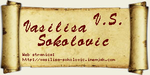 Vasilisa Sokolović vizit kartica
